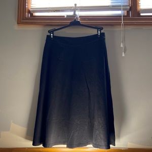 Black knee length skirt